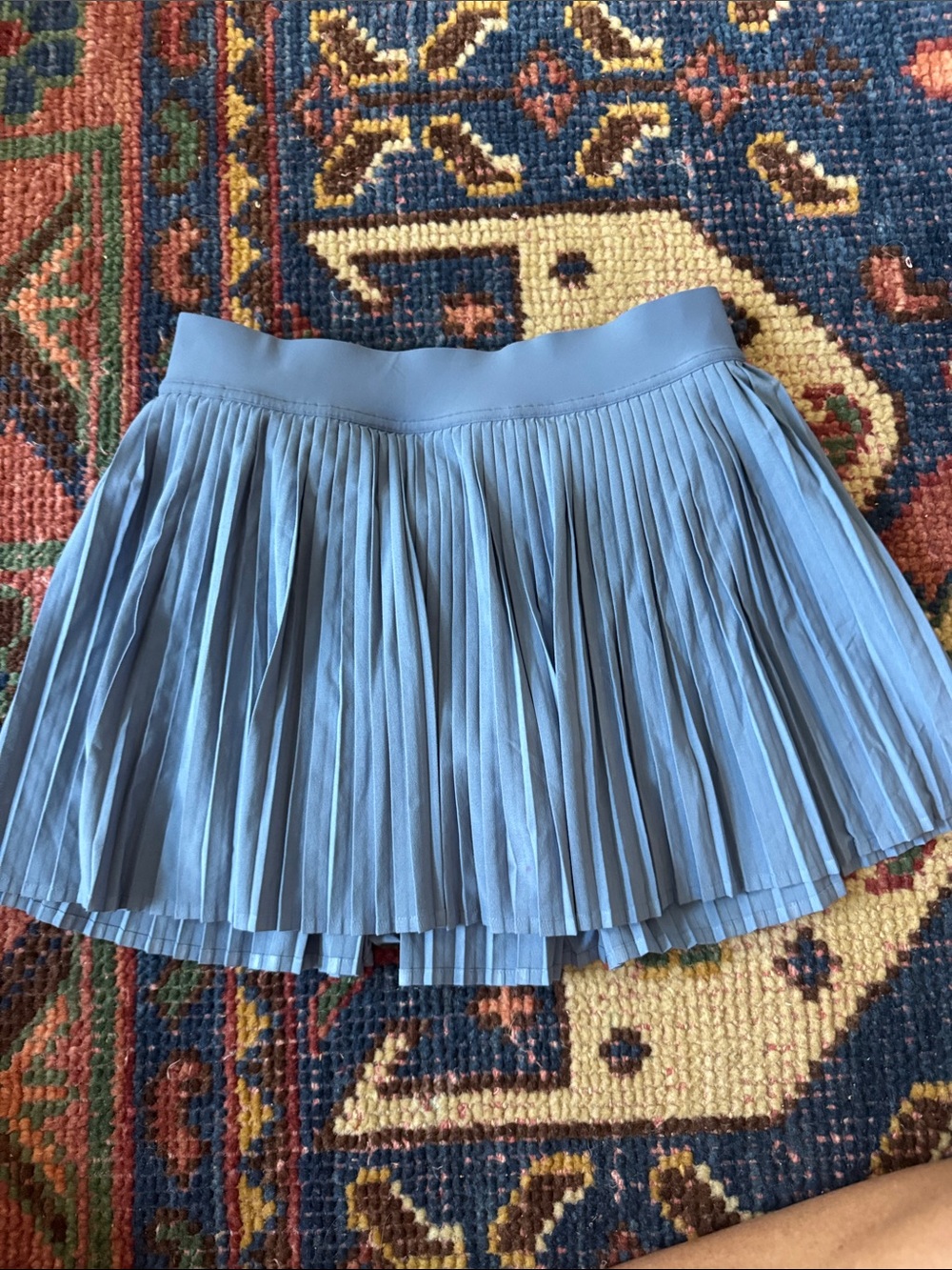 lululemon athletica Sky Blue Pleated Mini Skirt